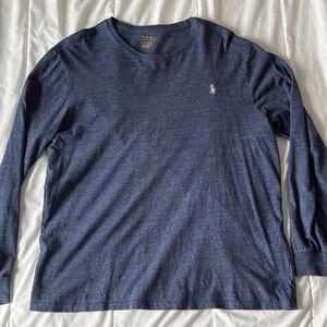 Polo by Ralph Lauren Men's Deep Blue Long Sleeve Tee